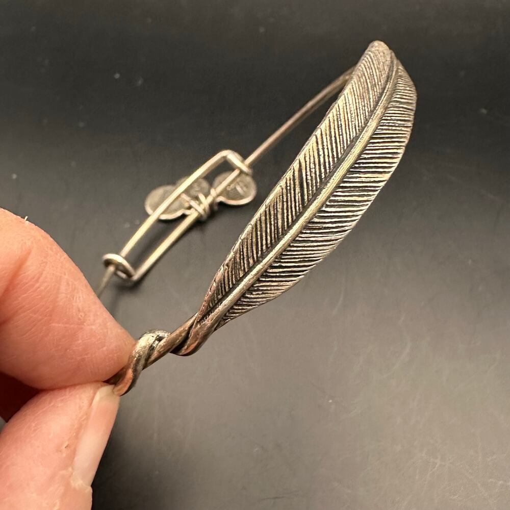 Alex And Ani Feather Bangle Bracelet Casual Western Jewelry Boho Coastal Cowgirl